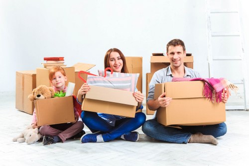 Decluttered living room concept supported by storage in Burntoak