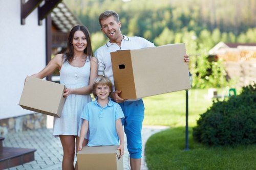 Local movers handling a compact removals job in Burntoak